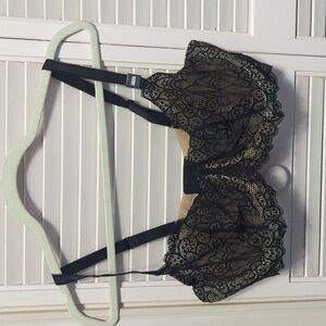 NWT Torrid Black and Tan Lace Bralette Size 38DD
